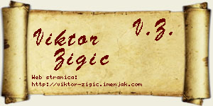 Viktor Žigić vizit kartica